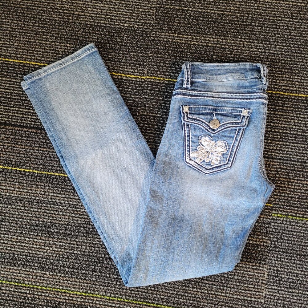 Warehouse One Straight Cut Jeans‎ Women's Size26 Reg Blue Mid Rise Denim